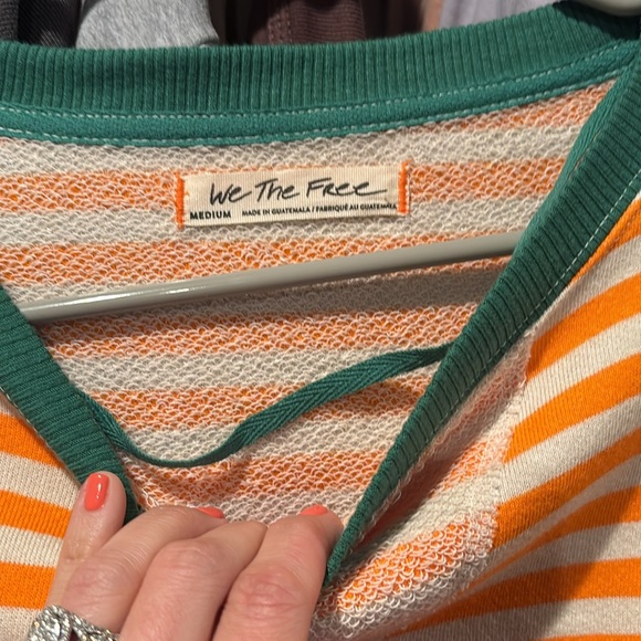 Free People Classic Striped Sweatshirt - Picture 6 of 8